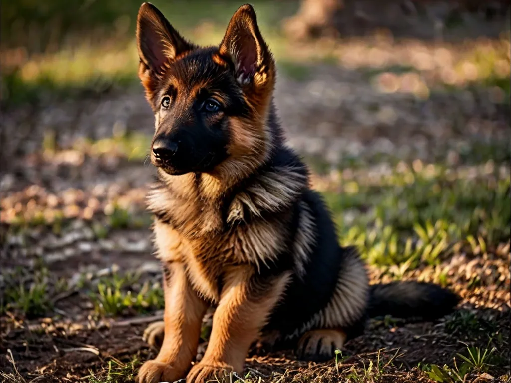 crescimento do pastor alemão mês a mês