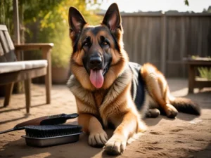 como cuidar da pelagem do pastor alemão