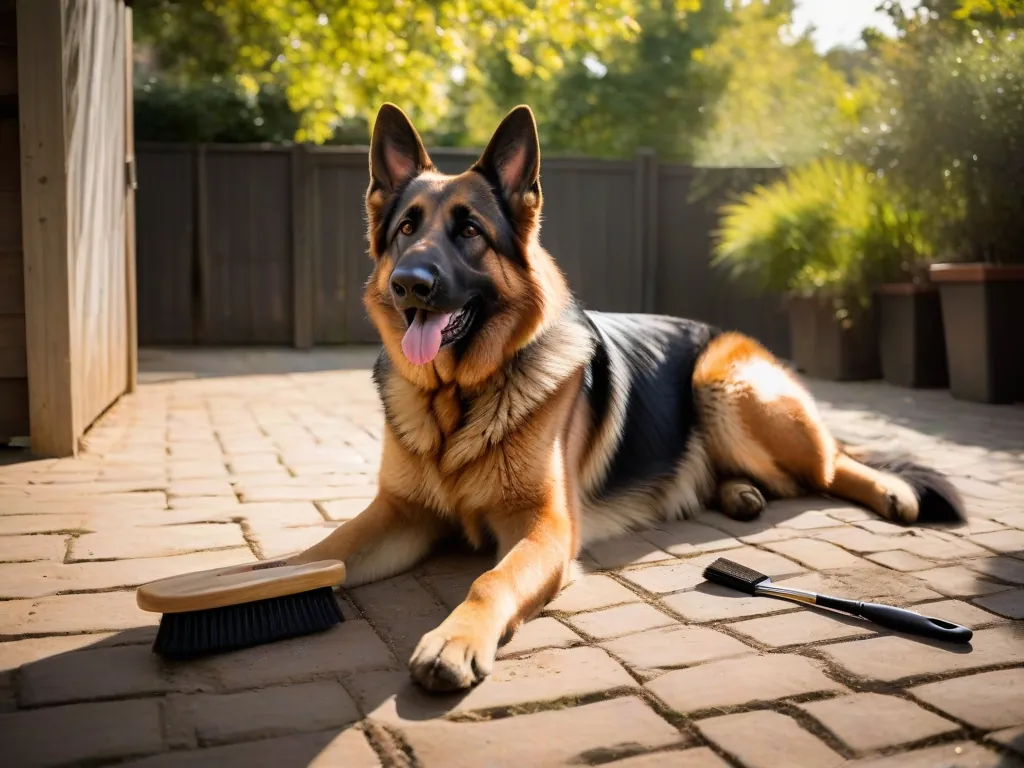 escova ideal para pastor alemão