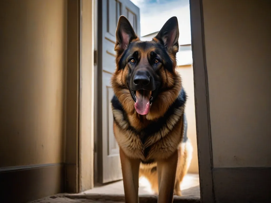 pastor alemão é agressivo com estranhos