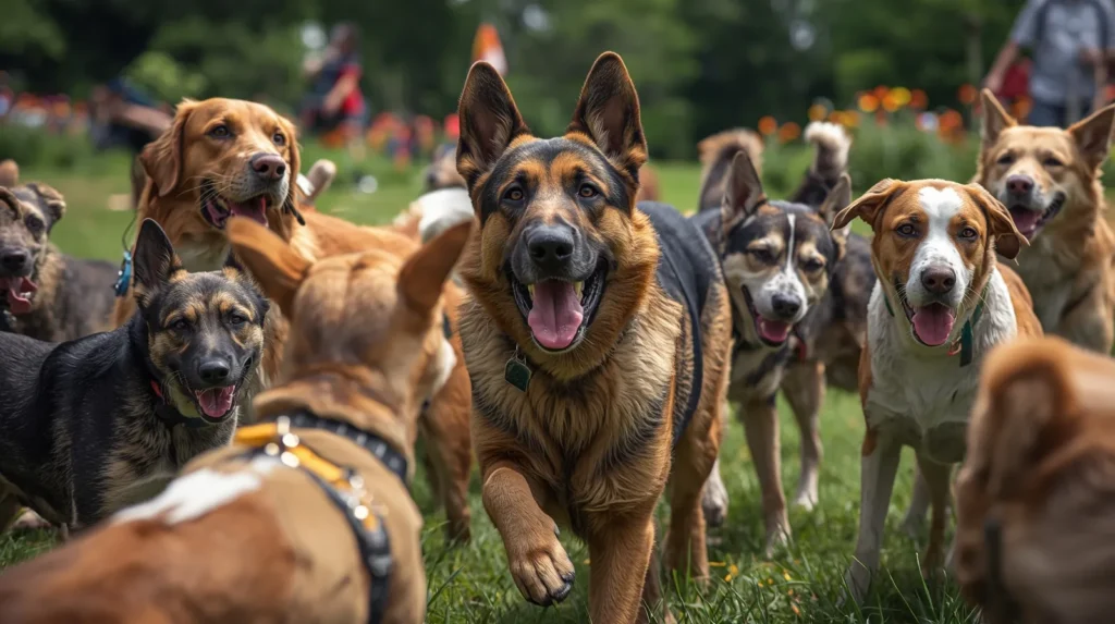 pastor alemão se dá bem com outros cachorros