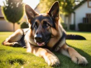 pastor alemão é bom com crianças