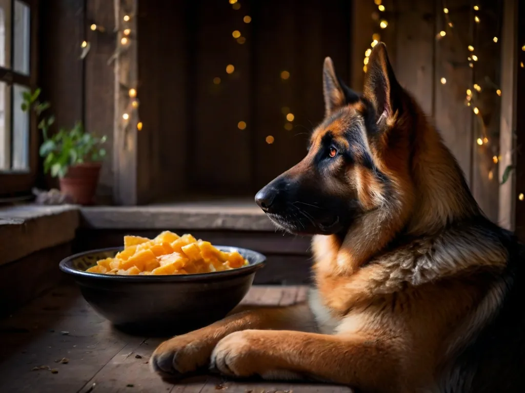 pastor alemão com falta de apetite