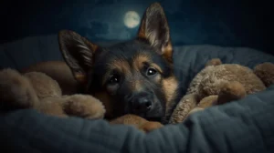 pastor alemão filhote chora muito a noite