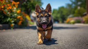 pastor alemão filhote pode passear na rua