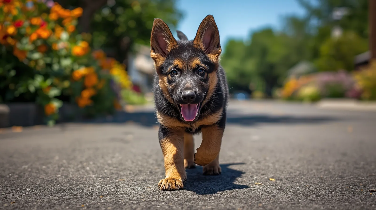 pastor alemão filhote pode passear na rua