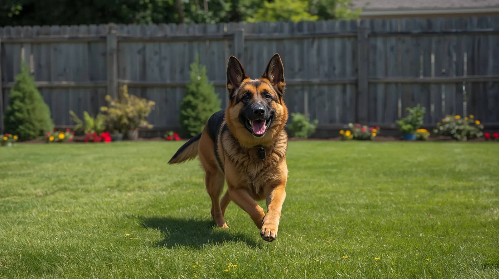 pastor alemão precisa de quintal grande