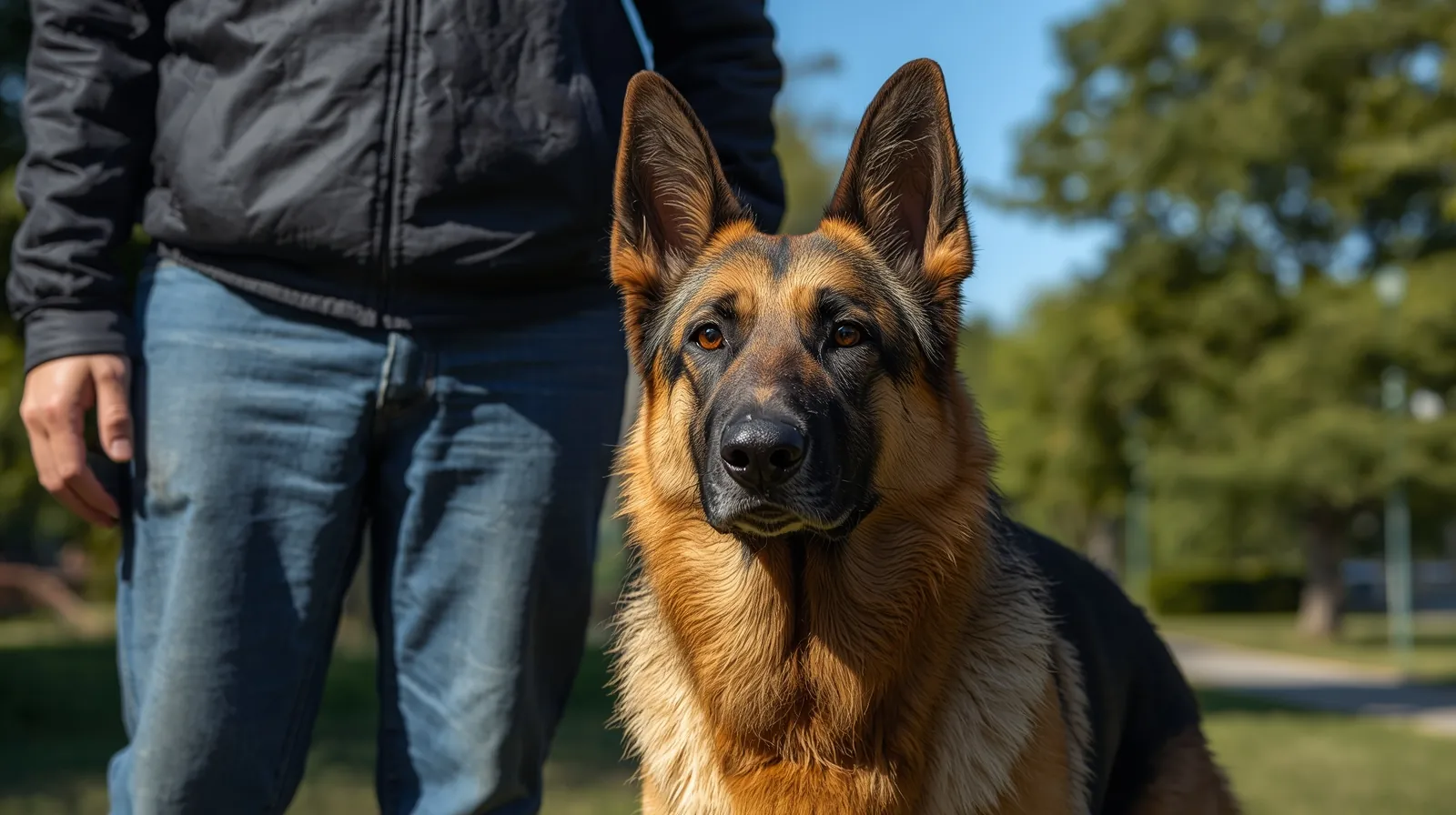 Pastor Alemão Protege O Dono