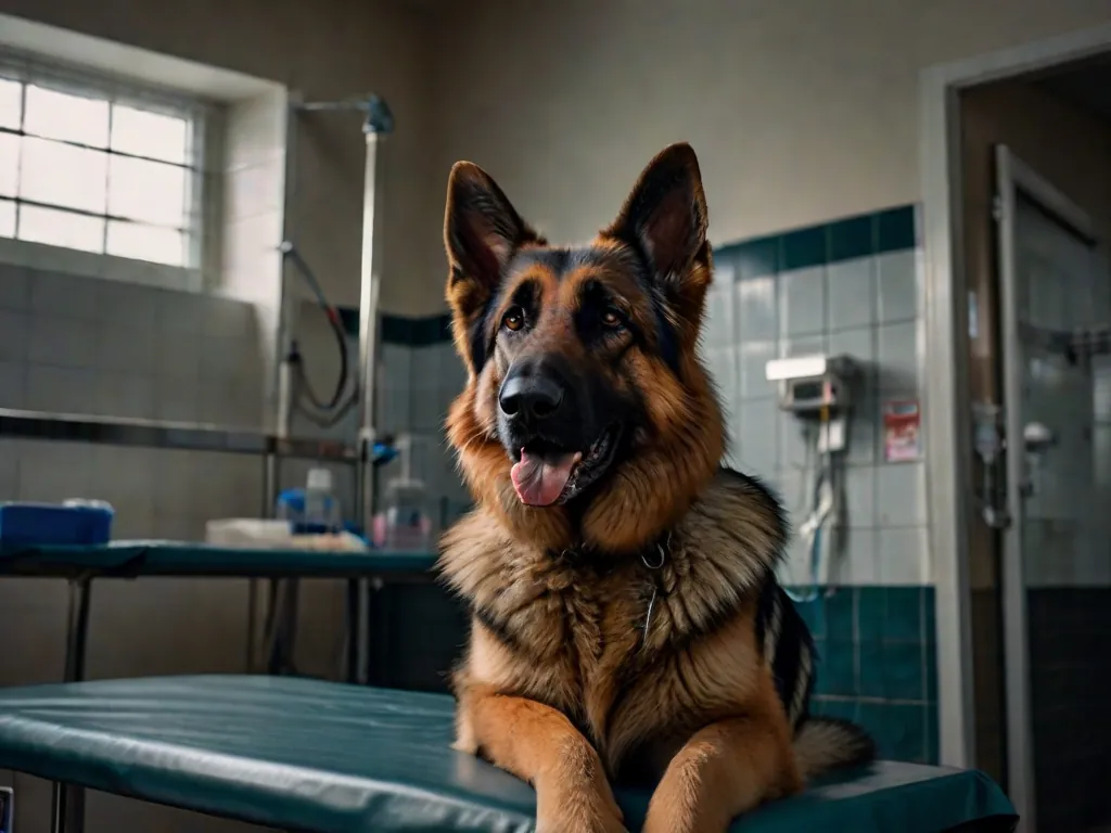 quando levar pastor alemão ao veterinário