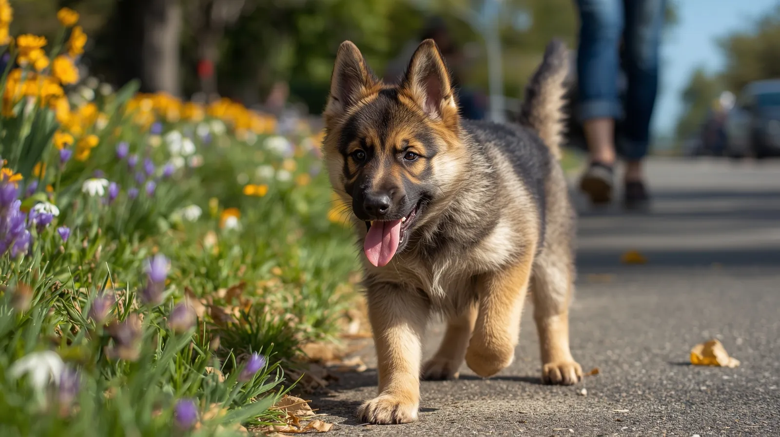 quando posso passear com filhote de pastor alemão na rua
