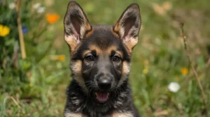 com quantos meses o filhote de pastor alemão levanta a orelha