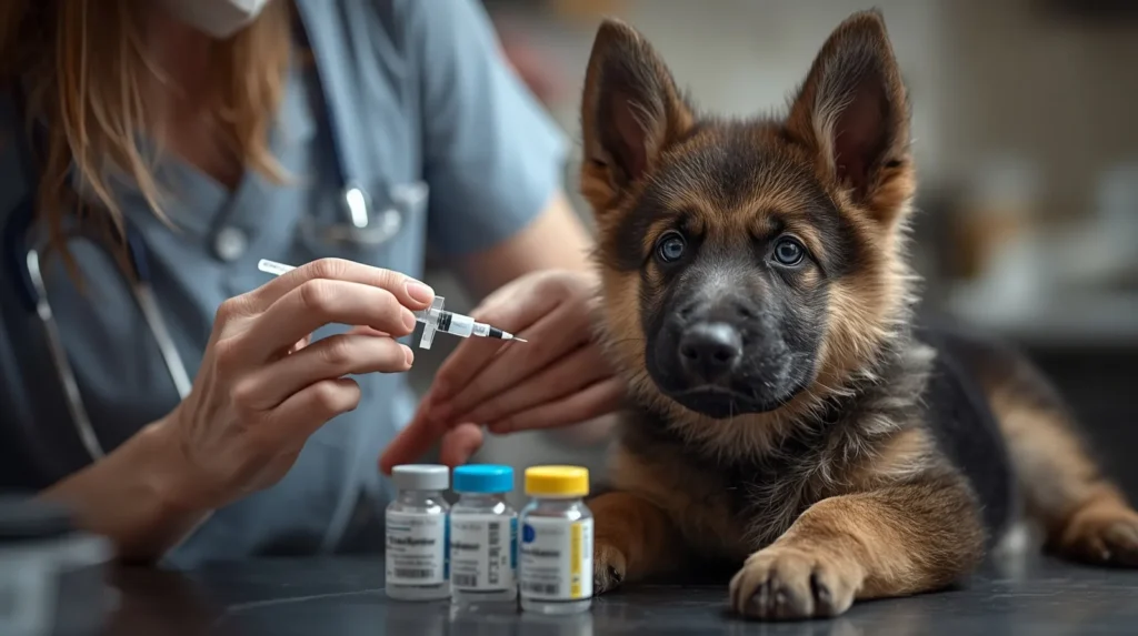 vacinação filhote pastor alemão tabela